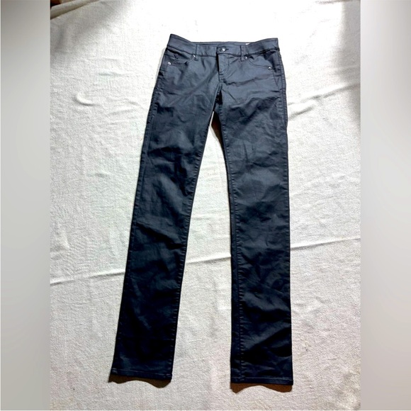 ★ Emporio Armani New Mischa Waxed Coated Skinny Pants - Picture 1 of 12